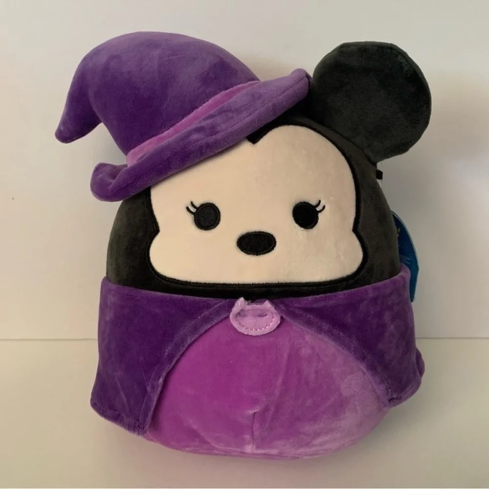 NWT. SQUISHMALLOWS Minnie Mouse Halloween Witch Plush